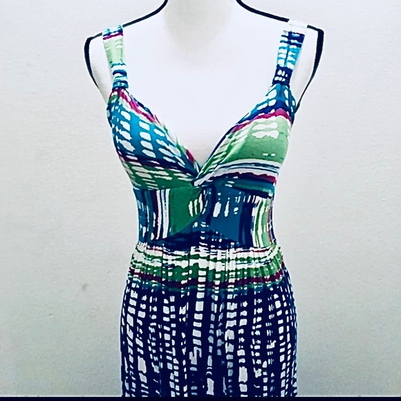 ❌SOLD❌ New Directions Petite Multi Colored Maxi Dress - Picture 3 of 11